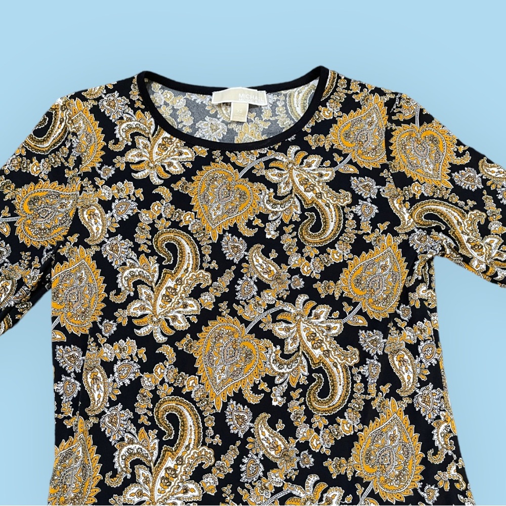 Michael Kors Paisley Bell Sleeve Dress - Picture 4 of 13